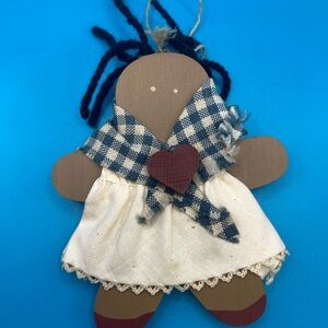 Wooden Gingerbread Ornament